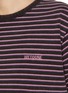  - WE11DONE - Striped Logo Cotton T-Shirt