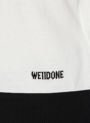  - WE11DONE - Contrast Edges Cotton Silk Blend Polo Shirt