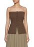 Main View - Click To Enlarge - TONYWACK - Knitted Wool Blend Bustier