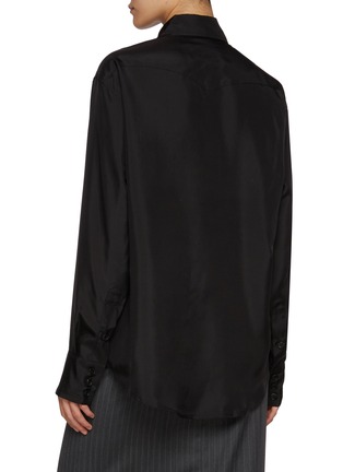 Back View - Click To Enlarge - TONYWACK - Double Pocket Silk Shirt