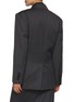 Back View - Click To Enlarge - TONYWACK - Peak Lapel Double Breasted Oversized Blazer