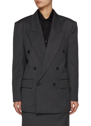 Main View - Click To Enlarge - TONYWACK - Peak Lapel Double Breasted Oversized Blazer