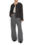 Figure View - Click To Enlarge - TONYWACK - Collarless Wool Blend Blouson Jacket