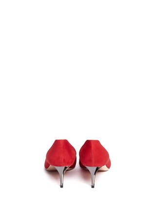 Back View - Click To Enlarge - GIORGIO ARMANI BEAUTY - V-throat suede pumps