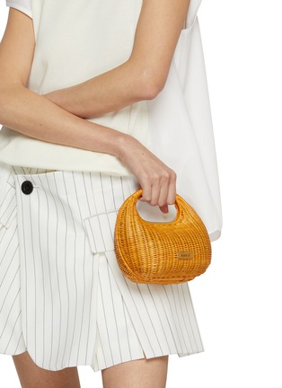 Figure View - Click To Enlarge - SACAI - Rattan Round Bag