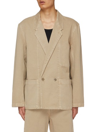 Main View - Click To Enlarge - LEMAIRE - Garment Dyed Denim Workwear Blazer