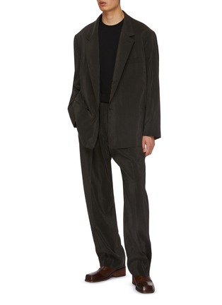 Figure View - Click To Enlarge - LEMAIRE - Double Breasted Silk Blazer