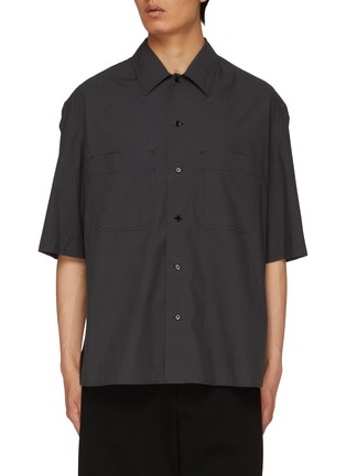 Main View - Click To Enlarge - LEMAIRE - Convertible Cotton Poplin Shirt