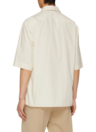 Back View - Click To Enlarge - LEMAIRE - Convertible Cotton Poplin Shirt