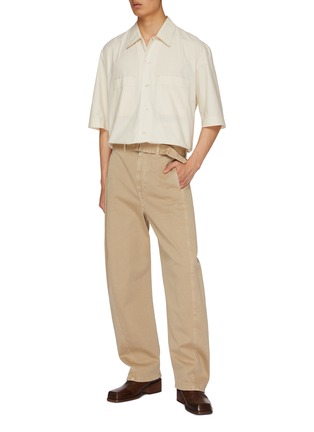 Figure View - Click To Enlarge - LEMAIRE - Convertible Cotton Poplin Shirt