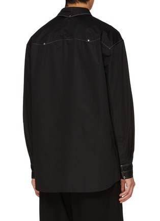 Back View - Click To Enlarge - LEMAIRE - Metal Accent Cotton Shirt
