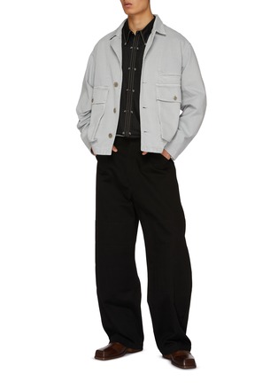 Figure View - Click To Enlarge - LEMAIRE - Metal Accent Cotton Shirt