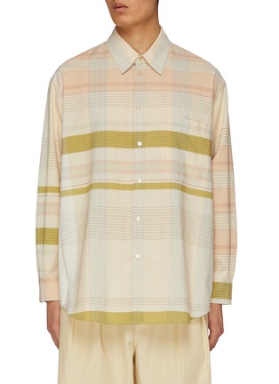 Main View - Click To Enlarge - LEMAIRE - School Check Cotton Shirt