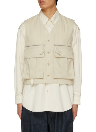 Main View - Click To Enlarge - LEMAIRE - Technical Water Repellent Cotton Gilet