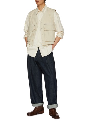 Figure View - Click To Enlarge - LEMAIRE - Technical Water Repellent Cotton Gilet