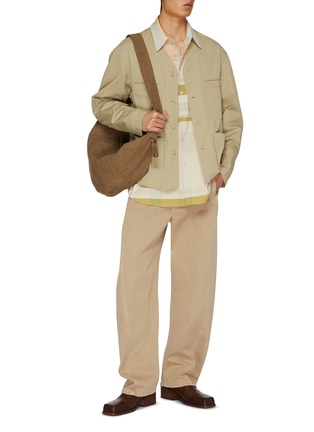 Figure View - Click To Enlarge - LEMAIRE - Compact Cotton Twill Overshirt