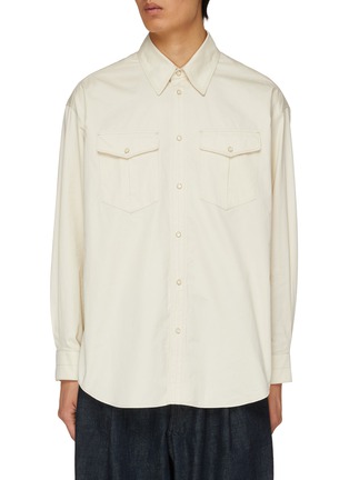 Main View - Click To Enlarge - LEMAIRE - Cotton Western Shirt