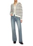 Figure View - Click To Enlarge - DUNST - Unisex Open Collar Cotton Cardigan