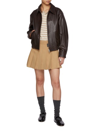 DUNST | Side Buckle Pleated Mini Skirt