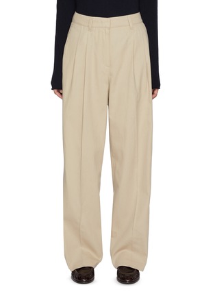 Main View - Click To Enlarge - DUNST - Double Pleated Chino Slacks