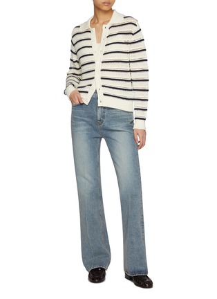 Figure View - Click To Enlarge - DUNST - Semi Flared Light Wash Jeans