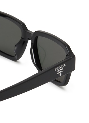 Detail View - Click To Enlarge - PRADA - Acetate Square Sunglasses