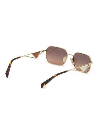 Figure View - Click To Enlarge - PRADA - Metal Irregular Sunglasses