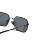 Detail View - Click To Enlarge - PRADA - Metal Irregular Sunglasses