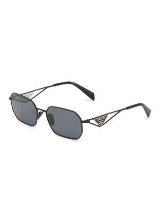 Main View - Click To Enlarge - PRADA - Metal Irregular Sunglasses