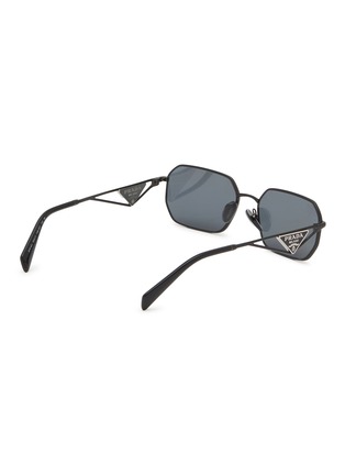 Figure View - Click To Enlarge - PRADA - Metal Irregular Sunglasses