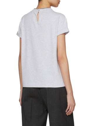 Back View - Click To Enlarge - BRUNELLO CUCINELLI - Monili Neckline T-shirt