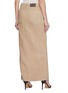 Back View - Click To Enlarge - BRUNELLO CUCINELLI - Front Slit Cotton Linen Maxi Skirt