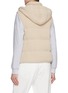 Back View - Click To Enlarge - BRUNELLO CUCINELLI - Monili Zip Cotton Blend Hooded Puffer Gilet