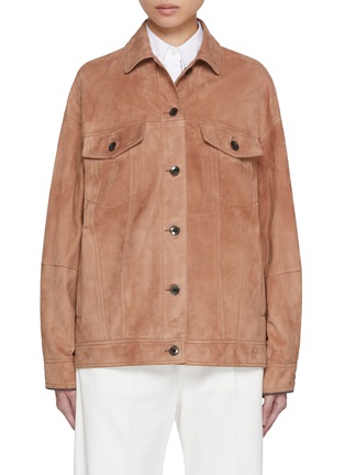 Main View - Click To Enlarge - BRUNELLO CUCINELLI - Suede Workwear Jacket