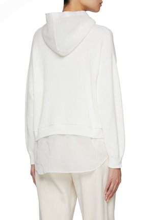 Back View - Click To Enlarge - BRUNELLO CUCINELLI - Gauze Layer Hoodie