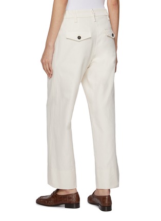 Back View - Click To Enlarge - BRUNELLO CUCINELLI - Cropped Straight Leg Pants