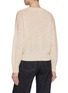 Back View - Click To Enlarge - BRUNELLO CUCINELLI - V-Neck Paper Yarn Mohair Blend Sweater