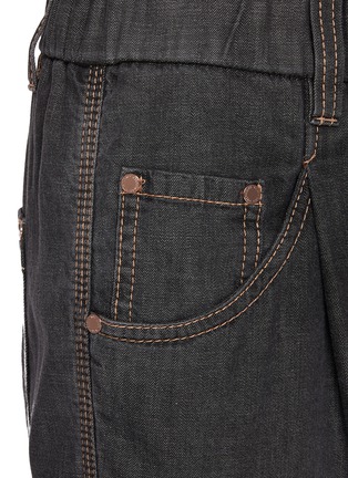  - BRUNELLO CUCINELLI - Elasticated Waist Slim Dark Wash Jeans