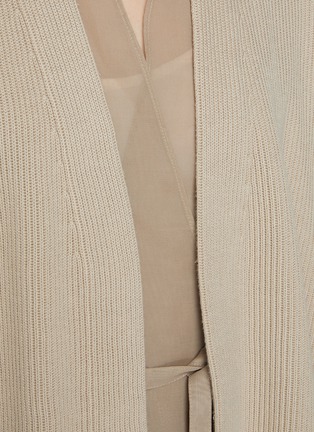  - BRUNELLO CUCINELLI - Sheer Layer Open Front Cotton Cardigan