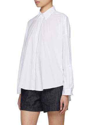 Detail View - Click To Enlarge - BRUNELLO CUCINELLI - Monili Trim Shirt