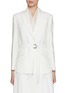 Main View - Click To Enlarge - BRUNELLO CUCINELLI - Sheer Layer Peak Lapel Open Front Blazer