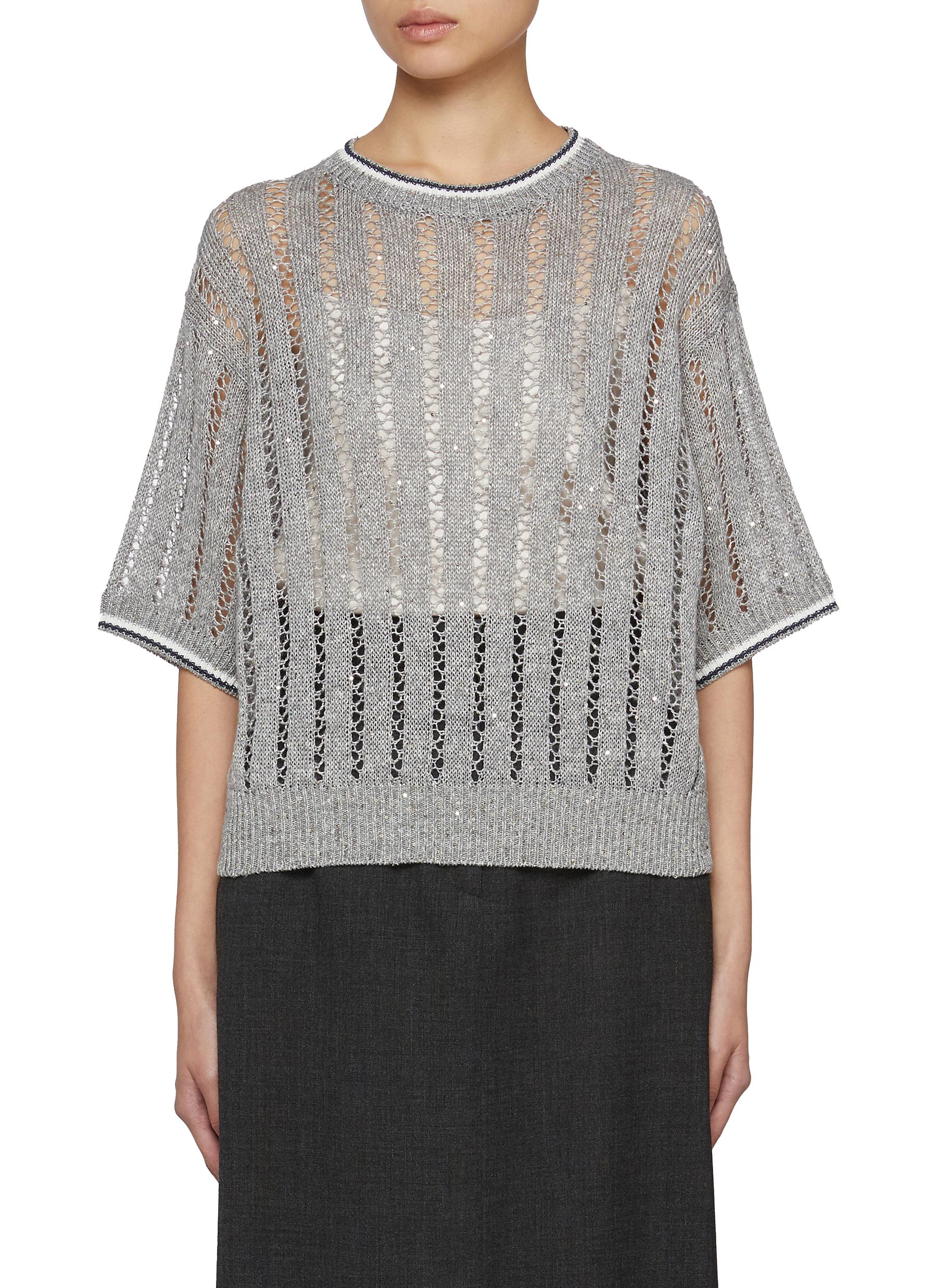 BRUNELLO CUCINELLI | Sequin Knit Sweater | Women | Lane Crawford