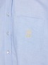  - BRUNELLO CUCINELLI - Boxy Embroidered Pocket Cropped Cotton Oxford Shirt