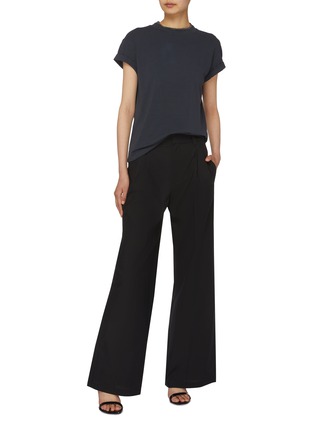 Figure View - Click To Enlarge - BRUNELLO CUCINELLI - Elasticated Waist Wide Leg Pants