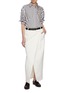 Figure View - Click To Enlarge - BRUNELLO CUCINELLI - Wrap Front Skirt