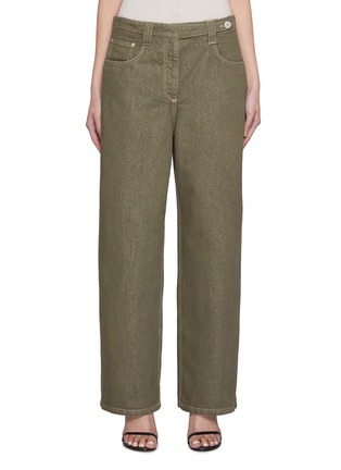 Main View - Click To Enlarge - BRUNELLO CUCINELLI - Dyed Straight Leg Medium Wash Jeans