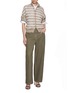 Figure View - Click To Enlarge - BRUNELLO CUCINELLI - Dyed Straight Leg Medium Wash Jeans