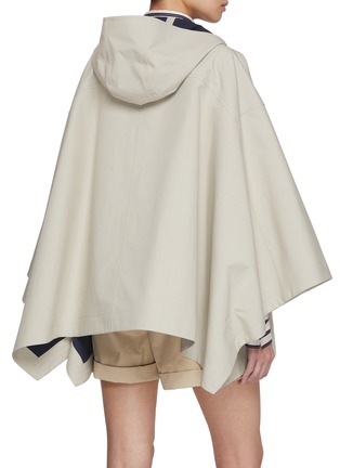 Back View - Click To Enlarge - BRUNELLO CUCINELLI - Poncho Cotton Coat