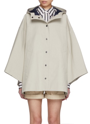 Main View - Click To Enlarge - BRUNELLO CUCINELLI - Poncho Cotton Coat