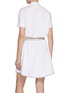 Back View - Click To Enlarge - BRUNELLO CUCINELLI - Belted Logo Cotton Blend Polo Dress